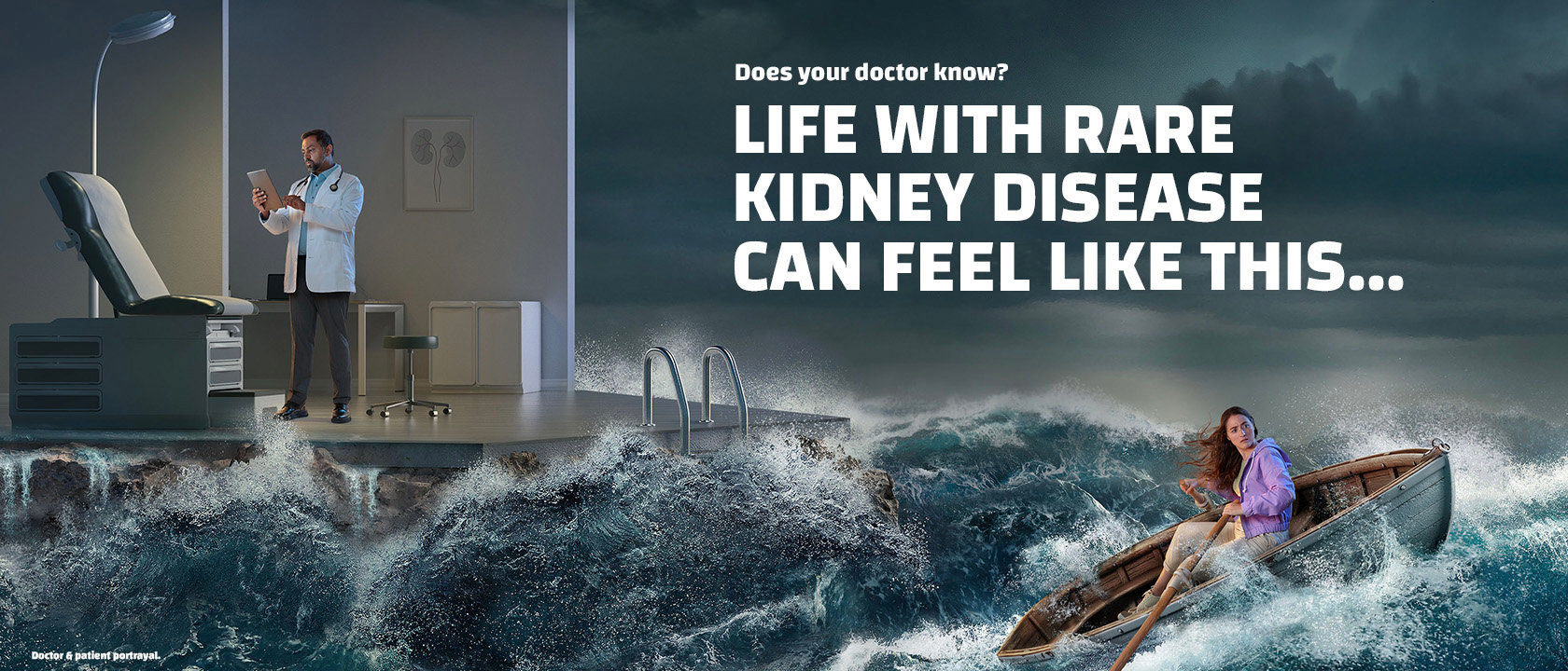 Does your doctor know? Life with rare kidney disease can look like this...